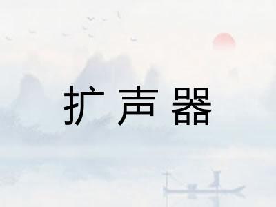 扩声器