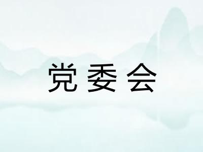 党委会 党委会