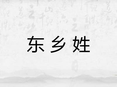 东乡姓