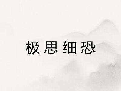 极思细恐