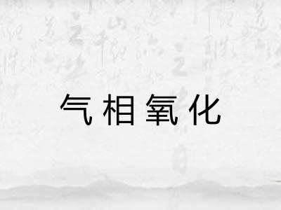 气相氧化