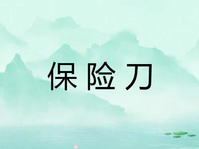 保险刀