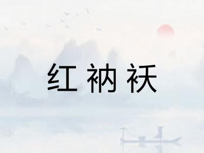 红衲袄 红衲袄