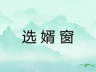 选婿窗