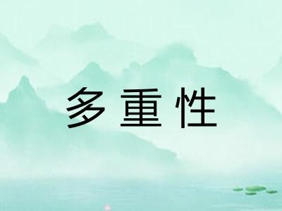 多重性 多重性