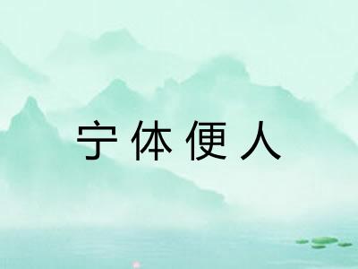 宁体便人