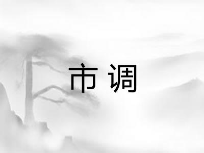 市调 市调