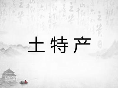 土特产