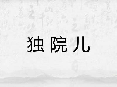 独院儿