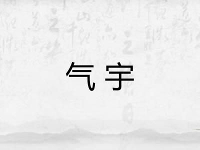 气宇