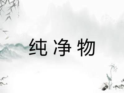 纯净物