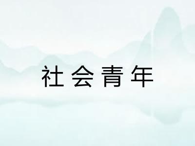 社会青年