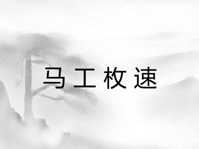马工枚速