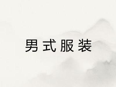 男式服装 男式服装