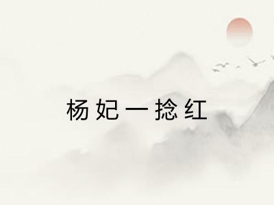杨妃一捻红 杨妃一捻红