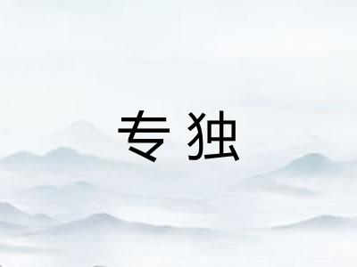 专独