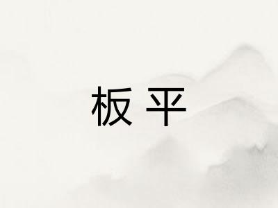 板平