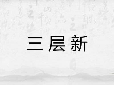 三层新