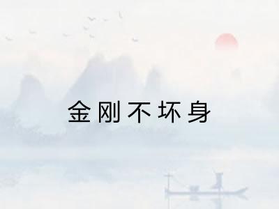 金刚不坏身