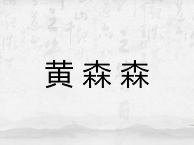 黄森森