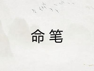 命笔
