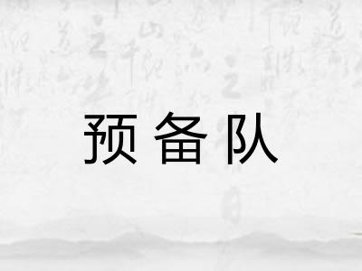 预备队 预备队