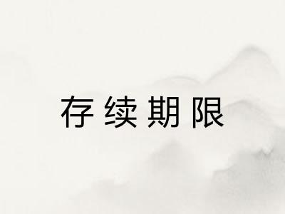 存续期限
