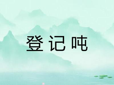 登记吨