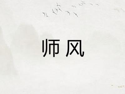 师风