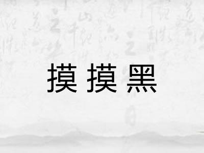 摸摸黑