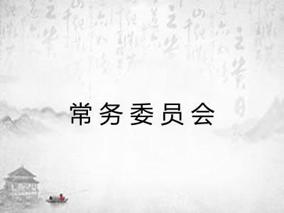 常务委员会