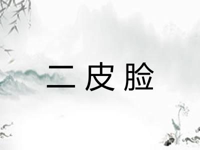 二皮脸