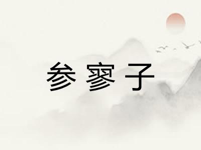 参寥子