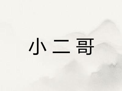 小二哥
