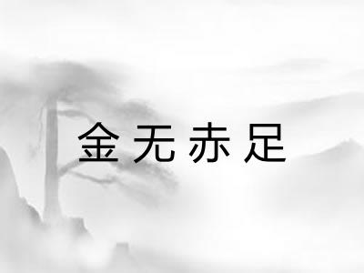 金无赤足