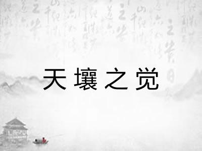 天壤之觉 天壤之觉