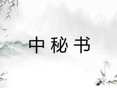 中秘书