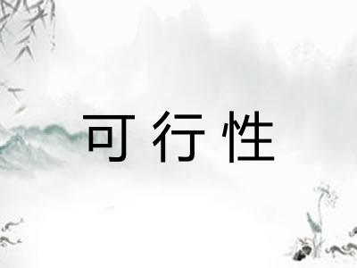 可行性