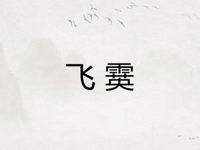飞霙 飞霙