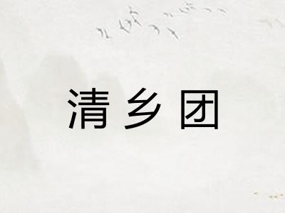 清乡团