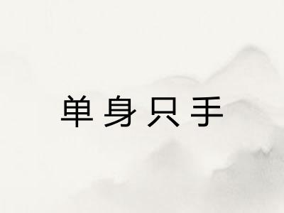 单身只手