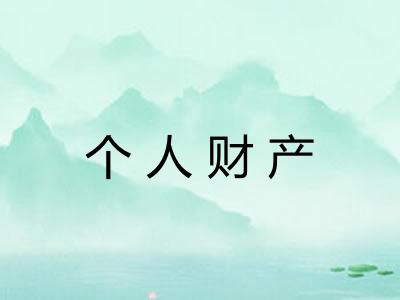 个人财产