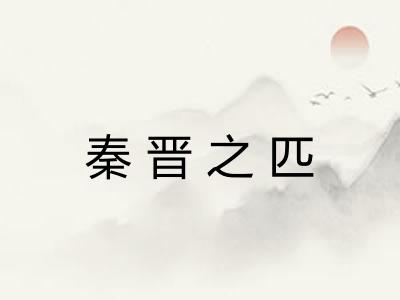 秦晋之匹 秦晋之匹