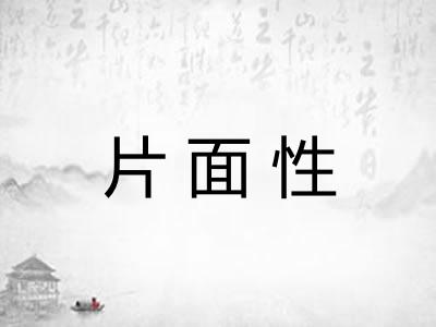 片面性