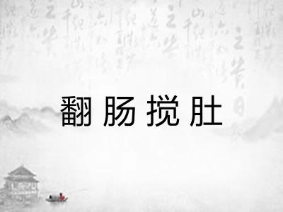 翻肠搅肚 翻肠搅肚