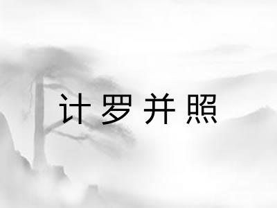 计罗并照
