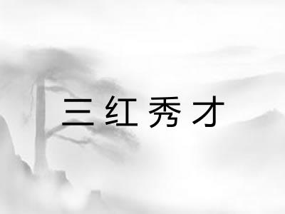 三红秀才