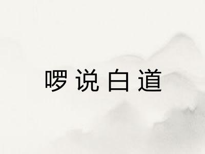 啰说白道