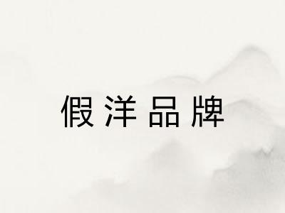 假洋品牌 假洋品牌