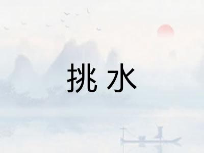 挑水